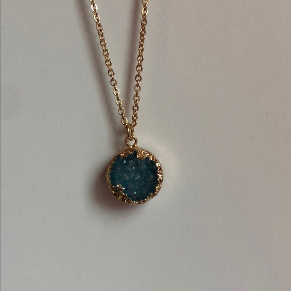 Long BaubleBar druzy pendant